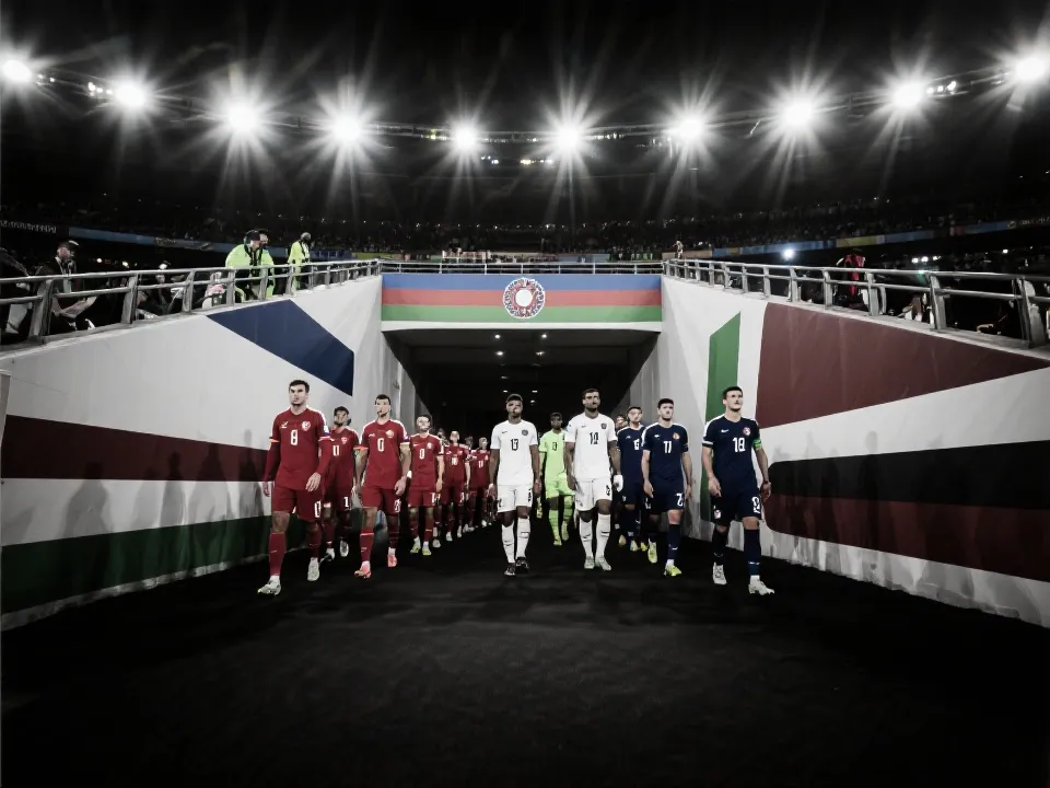 世界杯参赛球队集结与入场画面